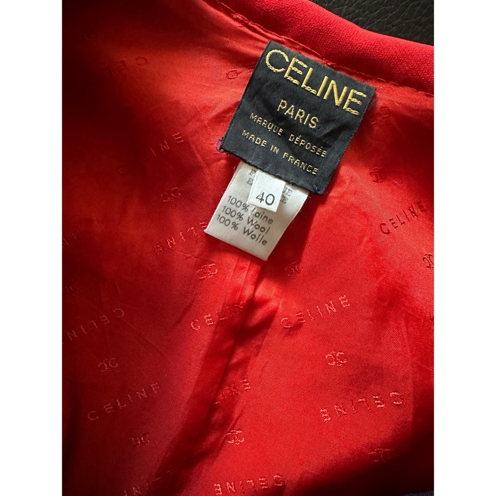 CELINE Paris blazer jacket classic made in France 100% wool Sz 40 38 S US4 - Picture 3 of 5